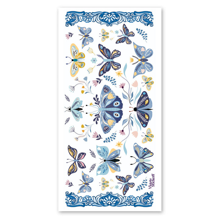 Dutch Blue Butterfly Stickers